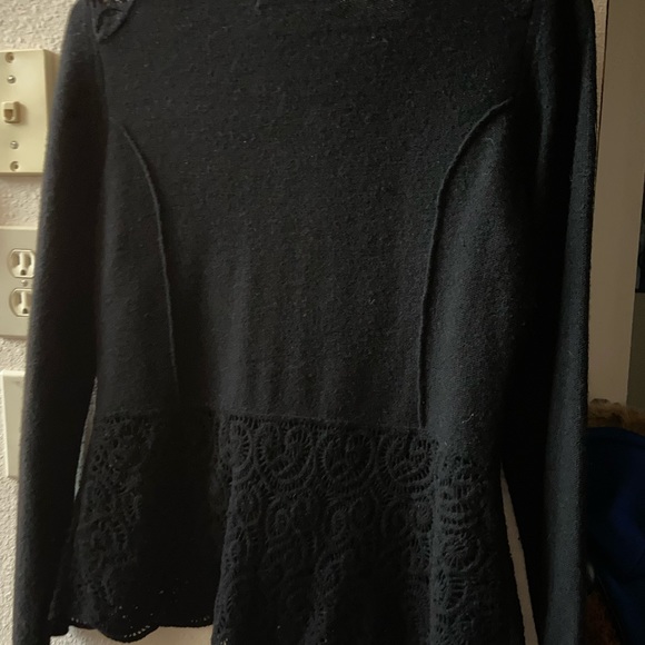 Sparrow by Anthro Wool Cardigan with Lace Detail - Picture 4 of 6
